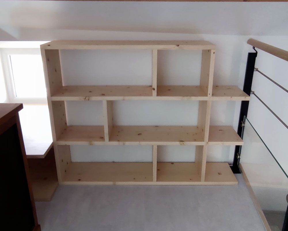 création d’un rangement sous mezzanine