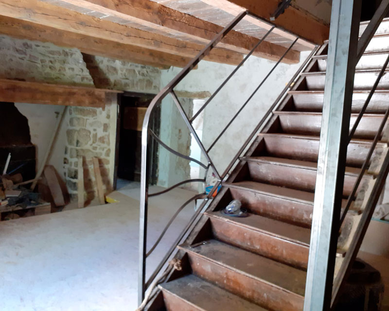 sécurisation d’un escalier en bois