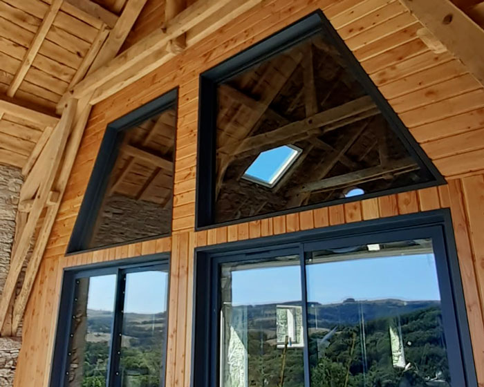 grandes ouvertures vitrées